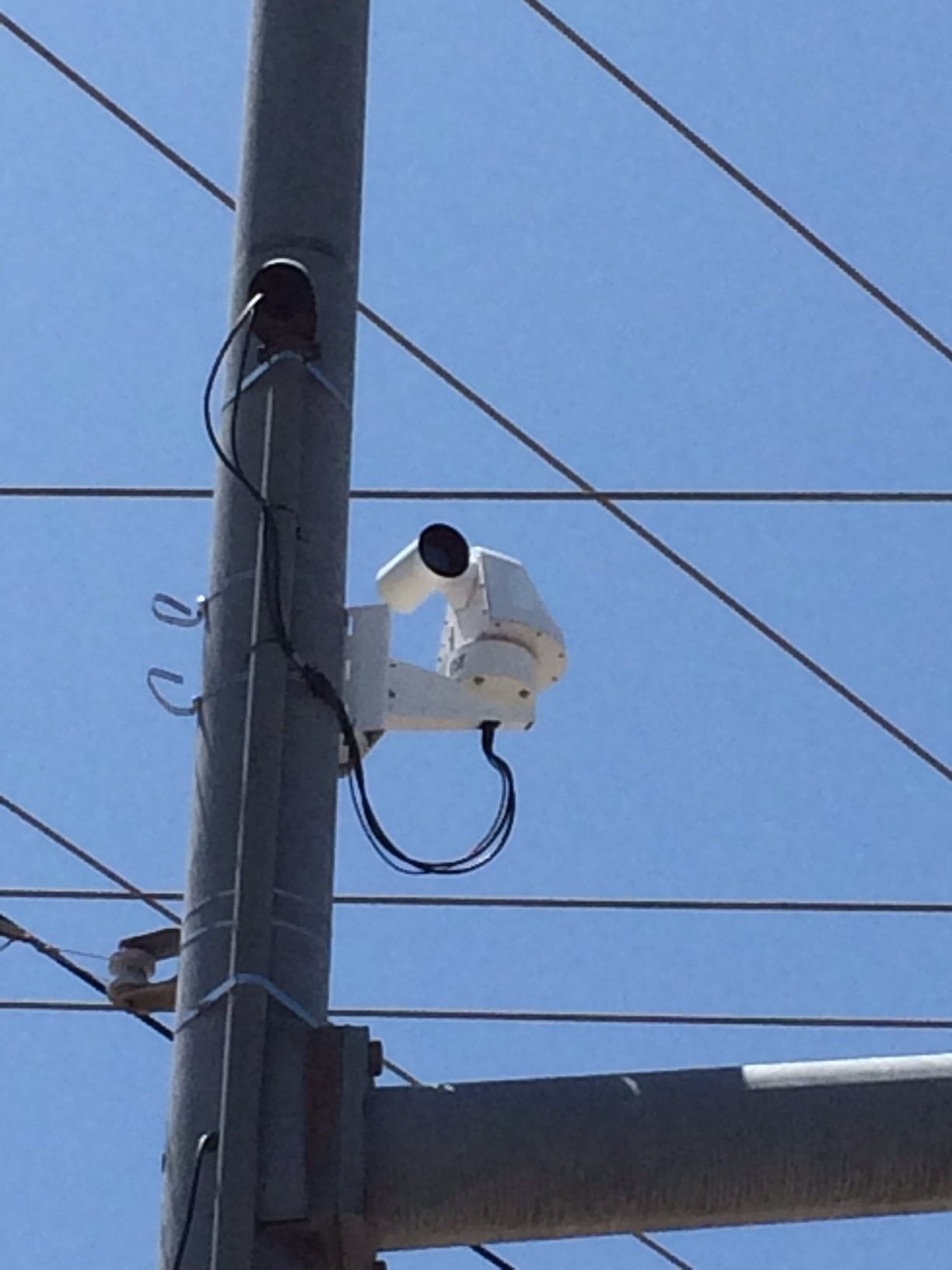 Sidewinder pole mount at a remote site