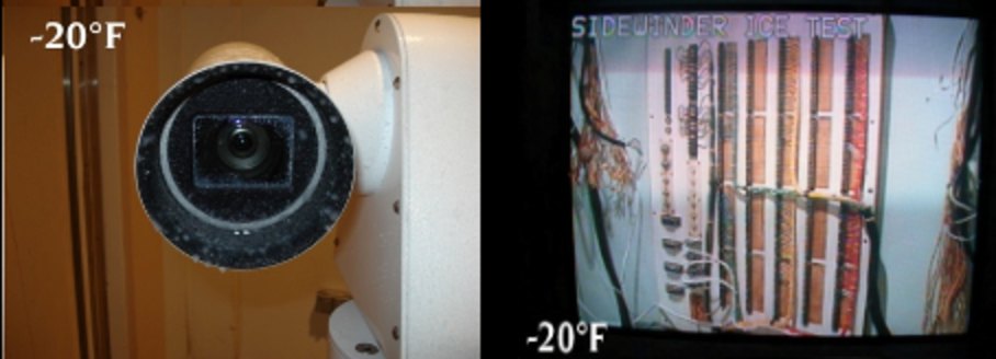 Sidewinder ice test at −20°F