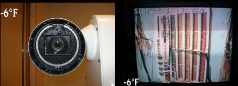 Sidewinder ice test at −6°F