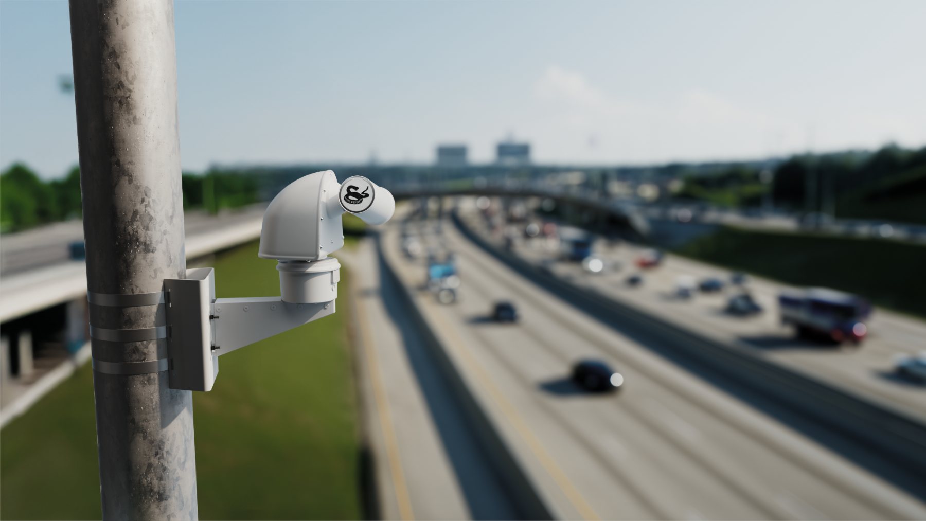WTI Sidewinder PTZ camera on a city pole