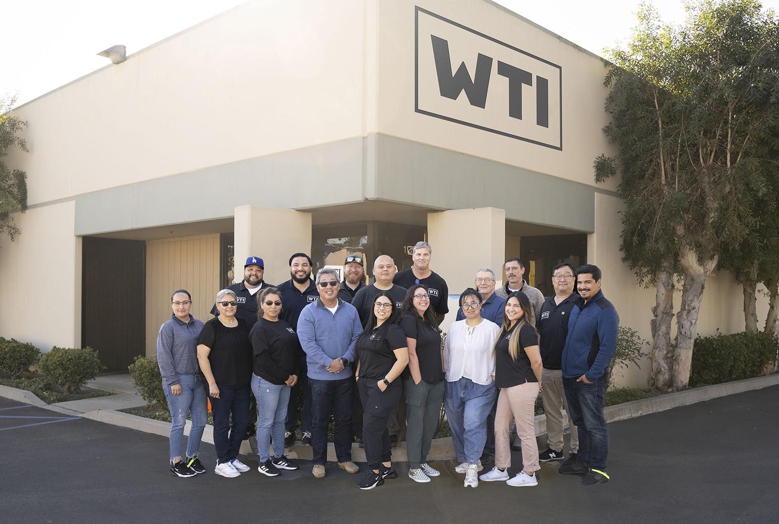 The WTI team outside the Ventura, California facility